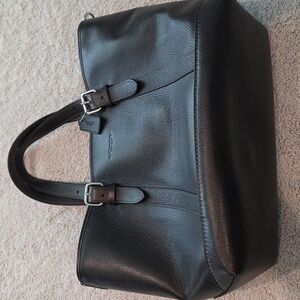 Coach Black Leather Satchel